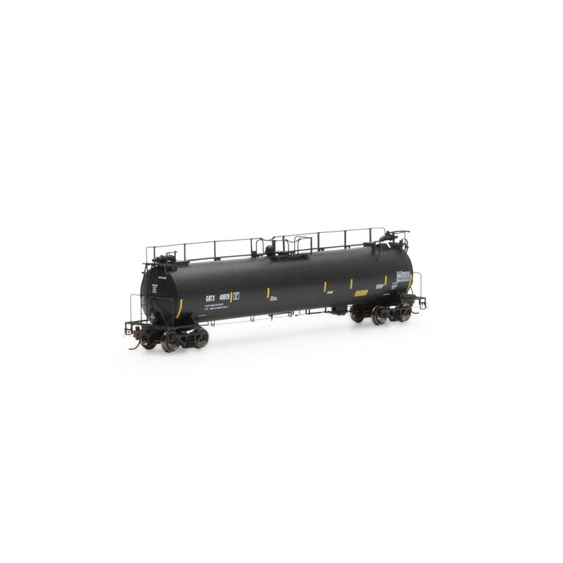 Athearn Genesis HO TankTrain Intermediate,GATX/Yellow Stripe#48619 - ATHG67926