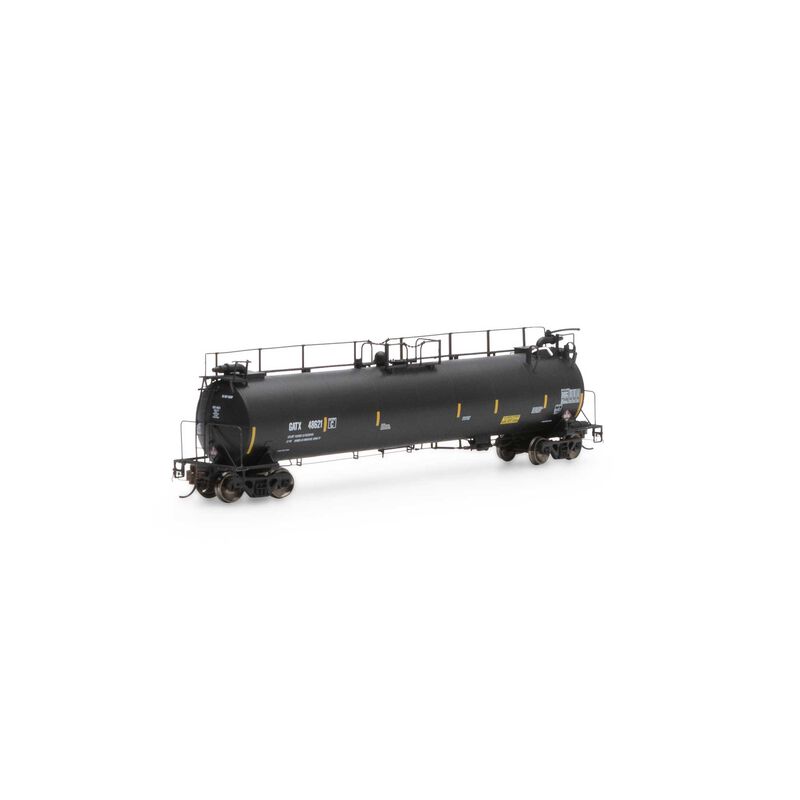 Athearn Genesis HO TankTrain Intermediate,GATX/Yellow Stripe#48621 - ATHG67928