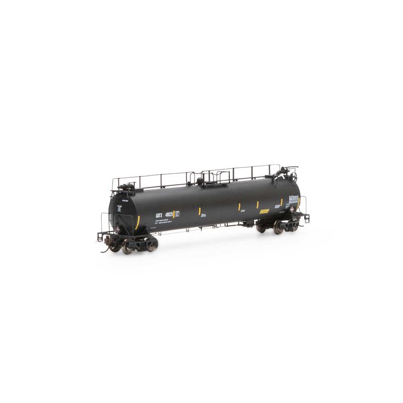 Athearn Genesis HO TankTrain Intermediate,GATX/Yellow Stripe#48625 - ATHG67932