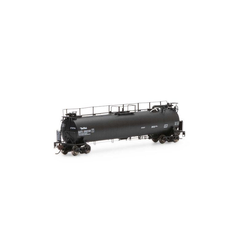 Athearn Genesis HO TankTrain Intermediate, GATX/Black Small #28230 - ATHG67936