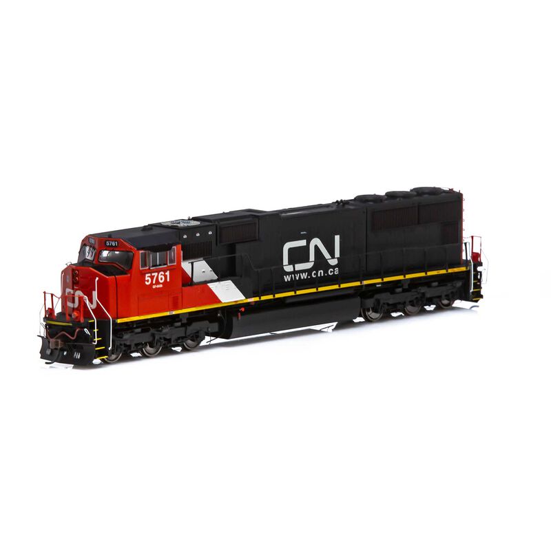 Athearn Genesis HO SD75I w/DCC & Sound, CN/Web Address Logo #5761 - ATHG69568