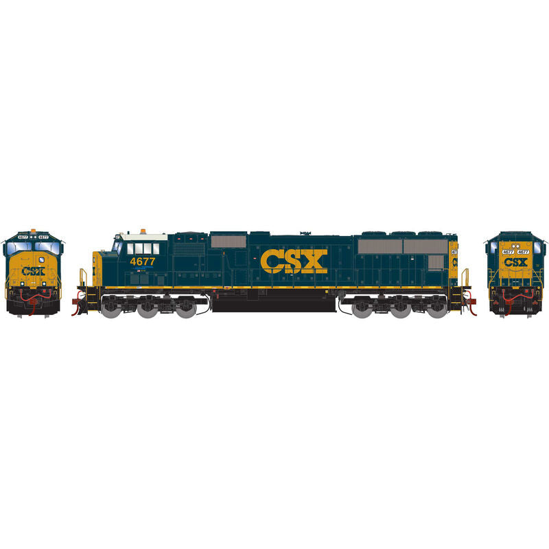 Athearn Genesis HO SD70M, CSX/YN3 #4677 - ATHG70564