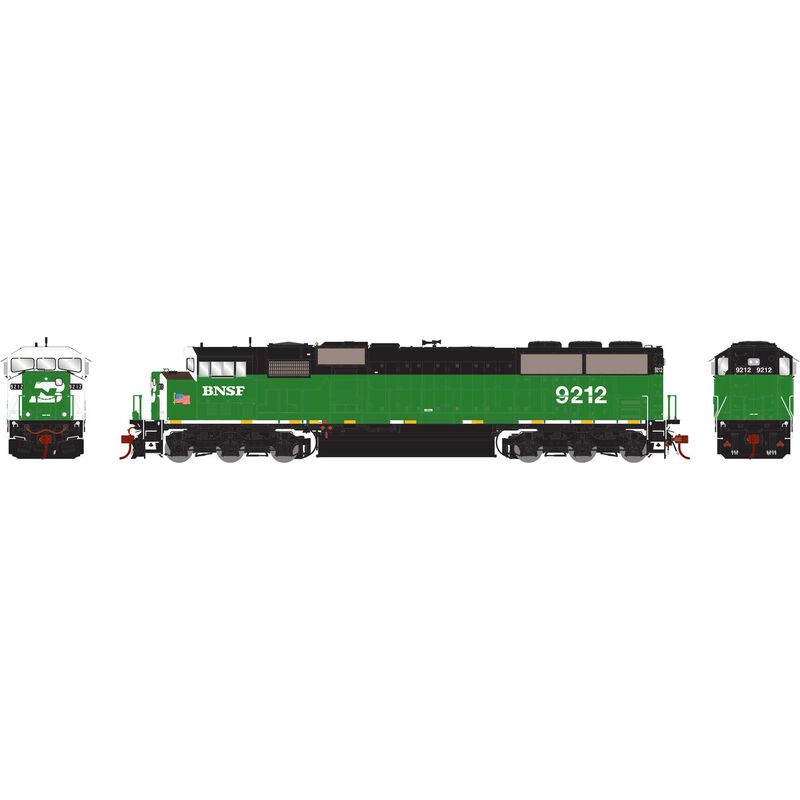 Athearn Genesis HO G2 SD60M Tri-Clops, BNSF #9212 - ATHG75504