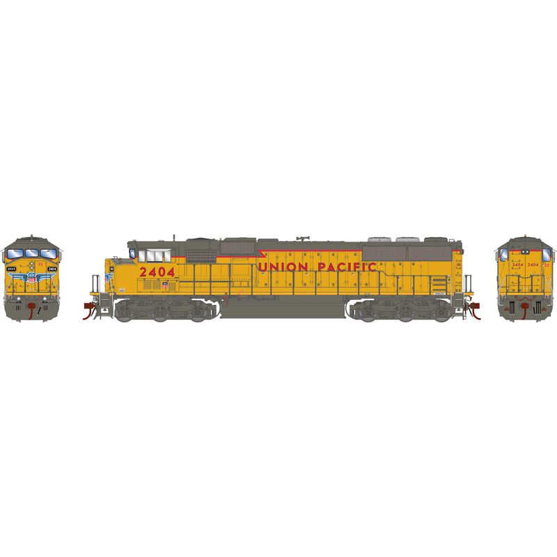 Athearn Genesis HO G2.0 SD60M Tri-Clops, UP #2404 - ATHG75520