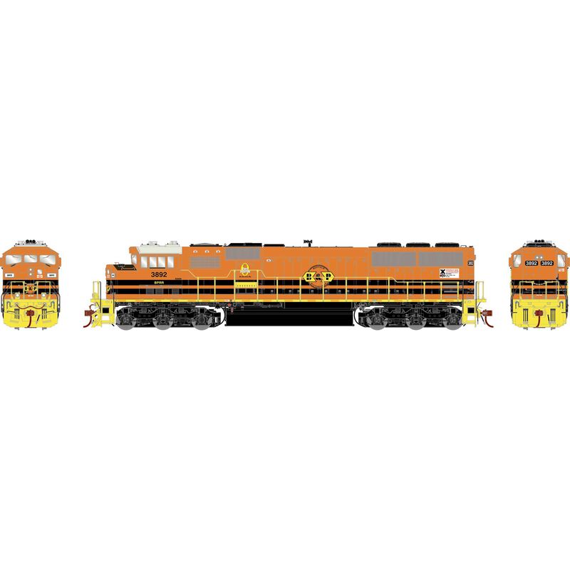 Athearn Genesis HO SD60M Tri-Clops, BPRR #3892 - ATHG75548