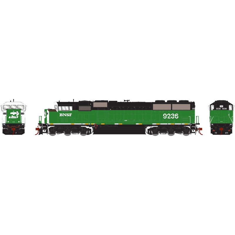 Athearn Genesis HO G2 SD60M Tri-Clops w/DCC & Sound, BNSF #9236 - ATHG75605