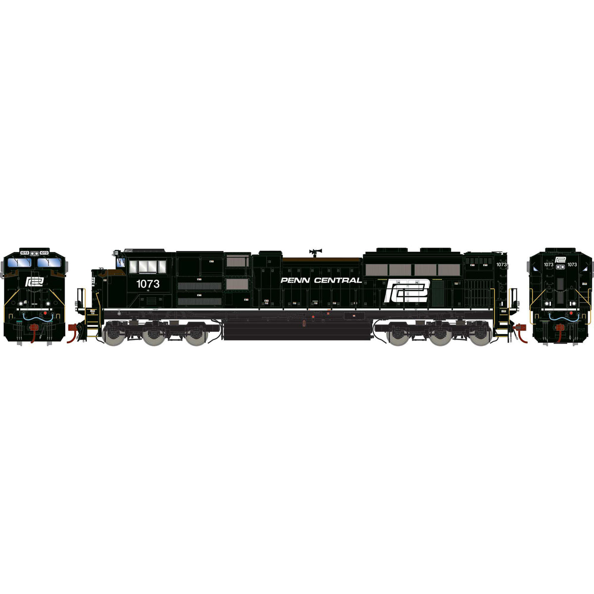 Athearn Genesis HO SD70ACe w/DCC & Sound, Norfolk Southern (NS) / Penn Central (PC) Heritage #1073