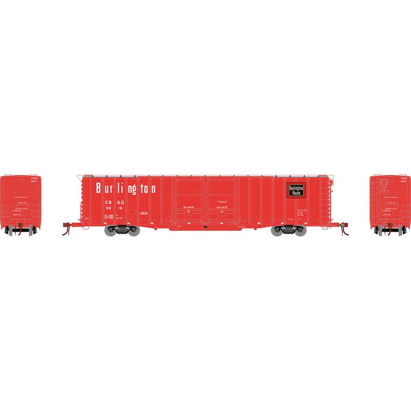 Athearn Genesis HO 60' PS Auto Box, CB&Q #9816 - ATHG75901