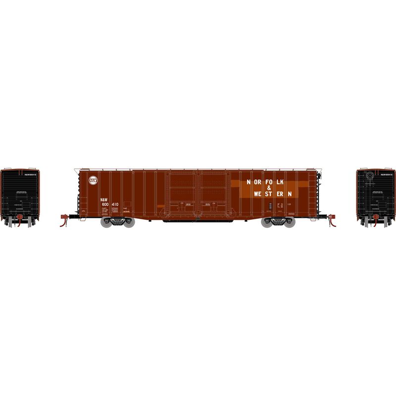 Athearn Genesis HO 60' PS Auto Box, N&W #600410 - ATHG75909