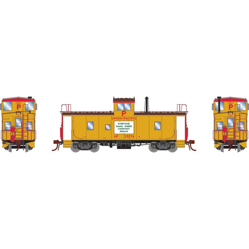 Athearn Genesis HO CA-8 Early Caboose w/Lights & Sound, UP #25576 - ATHG78360