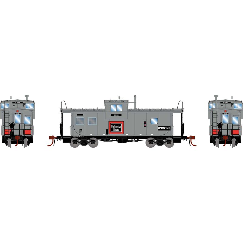 HO ICC Caboose w/ Lights, BN #10136
