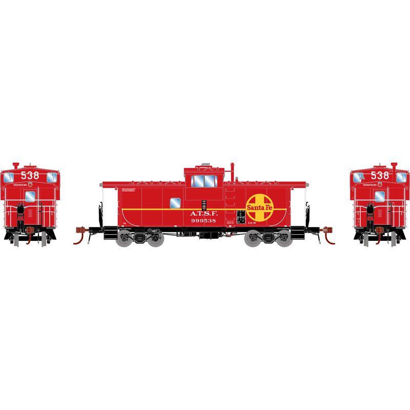 HO CE-6 ICC Caboose w/Lights, SF #999538
