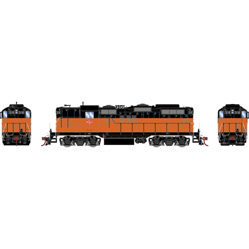 HO GP9 w/DCC & Sound, MILW #316