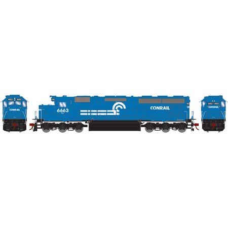 Athearn Genesis HO SD45-2, CR/Blue Early #6663 - ATHG86125