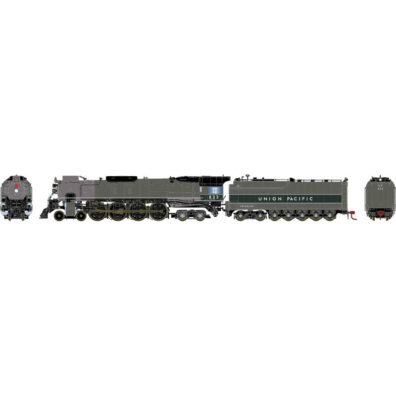 Athearn Genesis HO FEF-2 4-8-4 w/DCC & Sound, UP #833 - ATHG88411