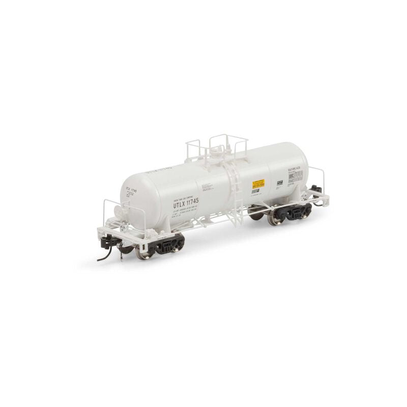 Athearn Genesis N 13,600-Galon Acid Tank, UTLX/White #11745