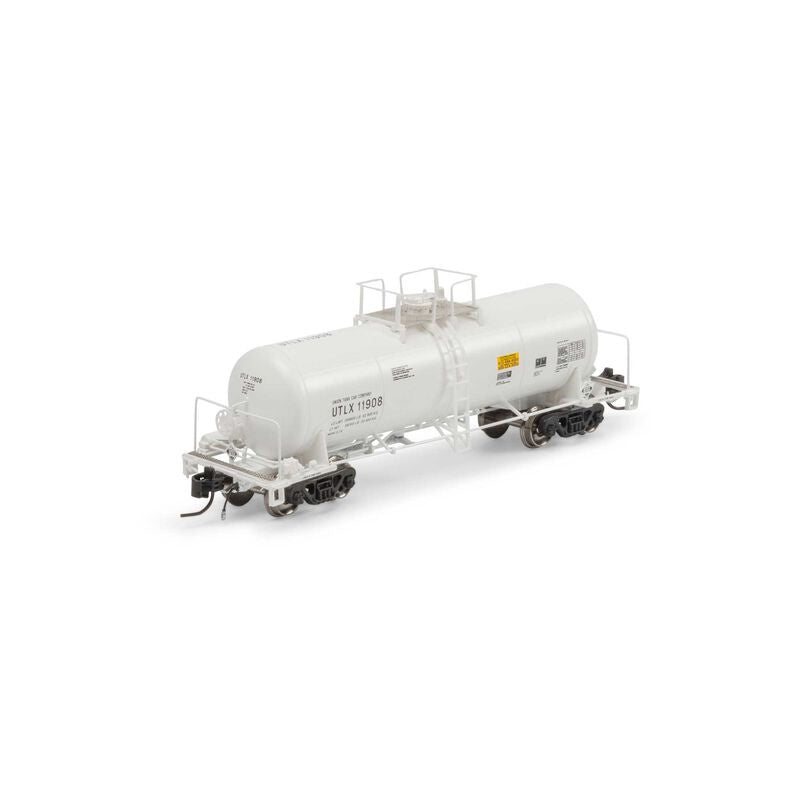 Athearn Genesis N 13,600-Galon Acid Tank, UTLX/White #11908