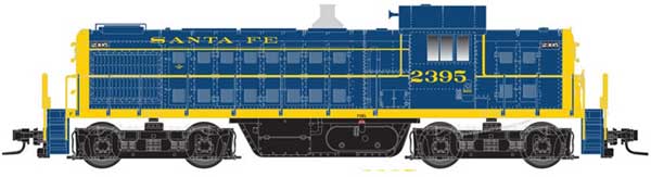 Atlas HO Alco RS1 - LokSound and DCC - Classic Gold -- Santa Fe 2395 (blue, yellow)