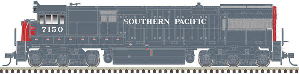 Atlas GE U28C - LokSound and DCC - Master(R) Gold -- Southern Pacific 7150 (Bloody Nose, gray, red) - ATL10003694