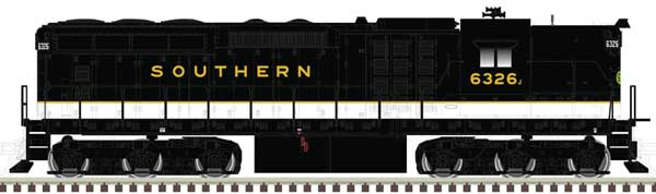 Atlas EMD SD24 High Nose - LokSound and DCC - Master(TM) Gold -- Southern Railway 6326J (black, white, SR Logo) - ATL10003760
