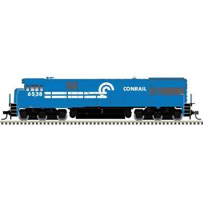 Atlas HO U30C Phase I - LokSound and DCC - Master(R) Gold -- Conrail 6536 (blue, white)