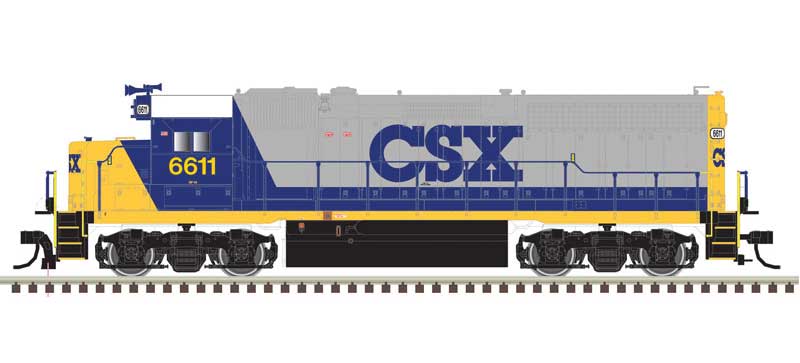 Atlas EMD GP40 - Standard DC - Master(R) Silver -- CSX 6604 (Bright Future, gray, blue, yellow) - ATL10004001