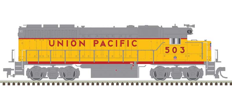 Atlas EMD GP40 - Standard DC - Master(R) Silver -- Union Pacific 515 (Armour Yellow, gray, red) - ATL10004022