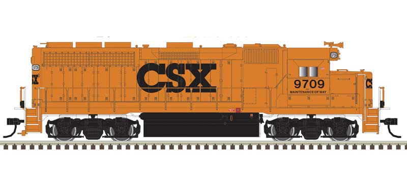 Atlas EMD GP40 - LokSound and DCC - Master(R) Gold -- CSX 9709 (MOW, orange, black) - ATL10004029