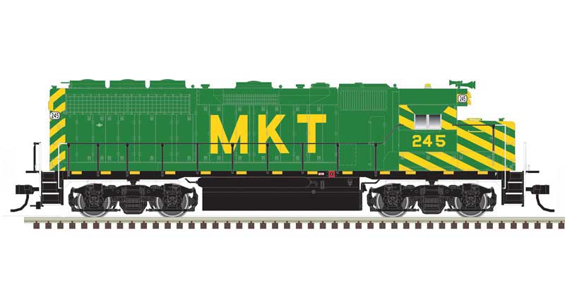 Atlas EMD GP40 - LokSound and DCC - Master(R) Gold -- Missouri-Kansas-Texas 239 (green, yellow) - ATL10004034