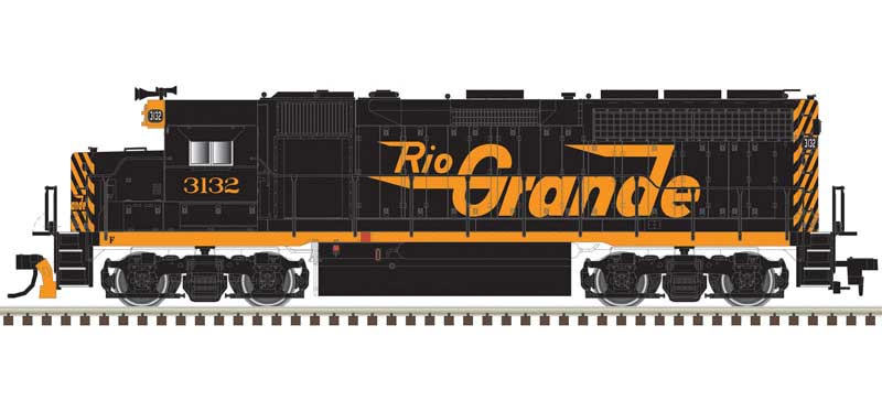 Atlas EMD GP40 - LokSound and DCC - Master(R) Gold -- Denver & Rio Grande Western 3136 (black, orange) - ATL10004043