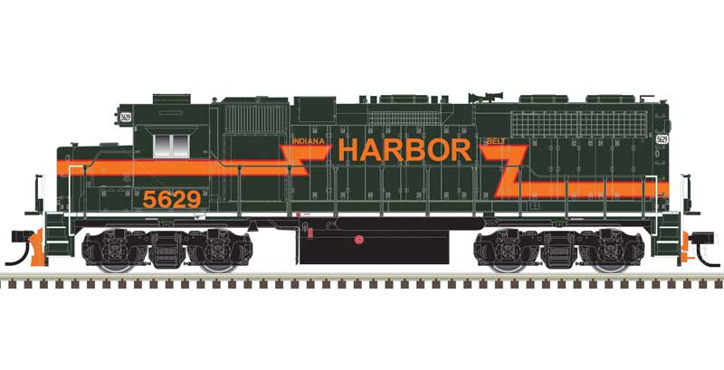 Atlas HO EMD GP38 Low Nose w/Ditch Lights - Standard DC - Master(R) Silver -- Indiana Harbor Belt #5627 (black, orange)