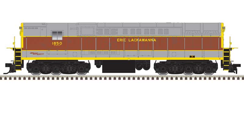 Atlas HO FM H-24-66 Phase 1A Trainmaster - LokSound & DCC - Master(R) Gold -- Erie Lackawanna #1850 (gray, maroon, yellow roadname)