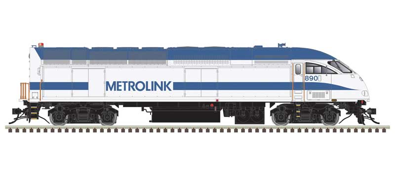 Atlas HO Motive Power Industries MP36PH-3C - ESU LokSound & DCC - Master(R) Gold -- Metrolink #895 (white, blue)
