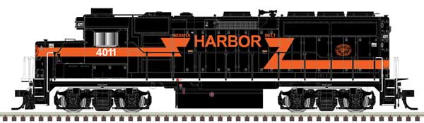 Atlas HO EMD GP40-2 - Sound and DCC - Master(R) Gold -- Indiana Harbor Belt #4013 (Front & Rear Ditch Lights, black, orange)