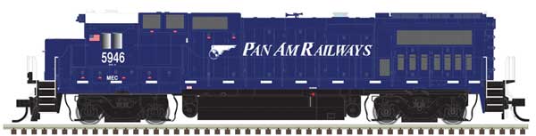 Atlas HO GE Dash 8-40B w/Ditch Lights - Standard DC - Master(R) Silver -- Pan Am Railways MEC #5930 (blue, white)