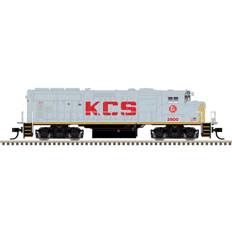 Atlas HO GMD GP40-2W CN Version - ESU LokSound and DCC - Master(R) -- Kansas City Southern (KCS) #2916 (gray, red, yellow)