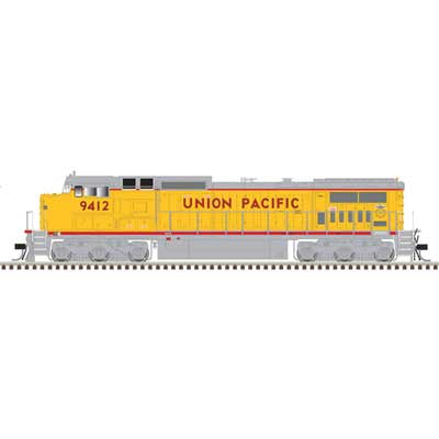 Atlas HO GE Dash 8-40CW - Standard DC - Master(R) Silver -- Union Pacific #9439 (Armour Yellow, gray, red)