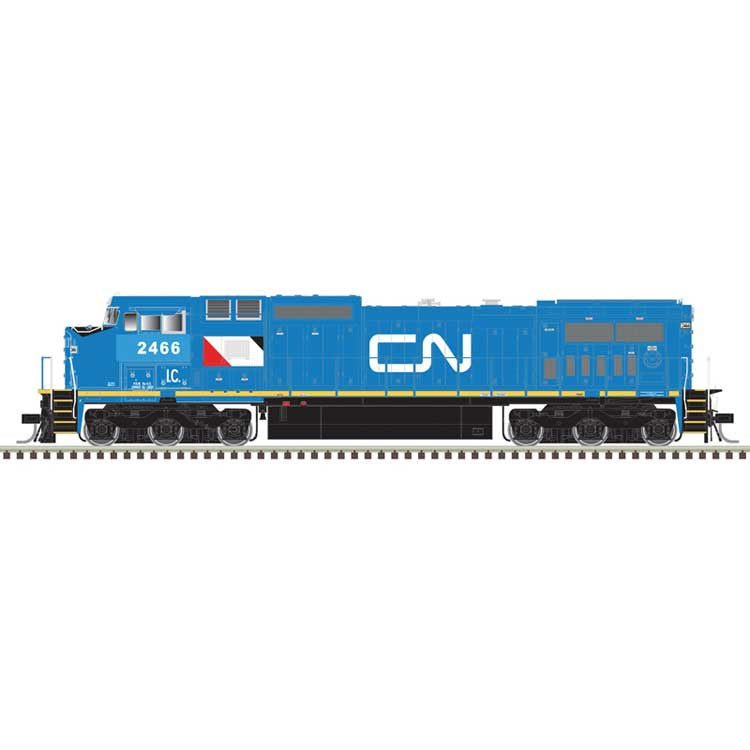 Atlas HO GE Dash 8-40CW - LokSound and DCC - Master(R) Gold -- Canadian National IC #2466 (blue, white, black)
