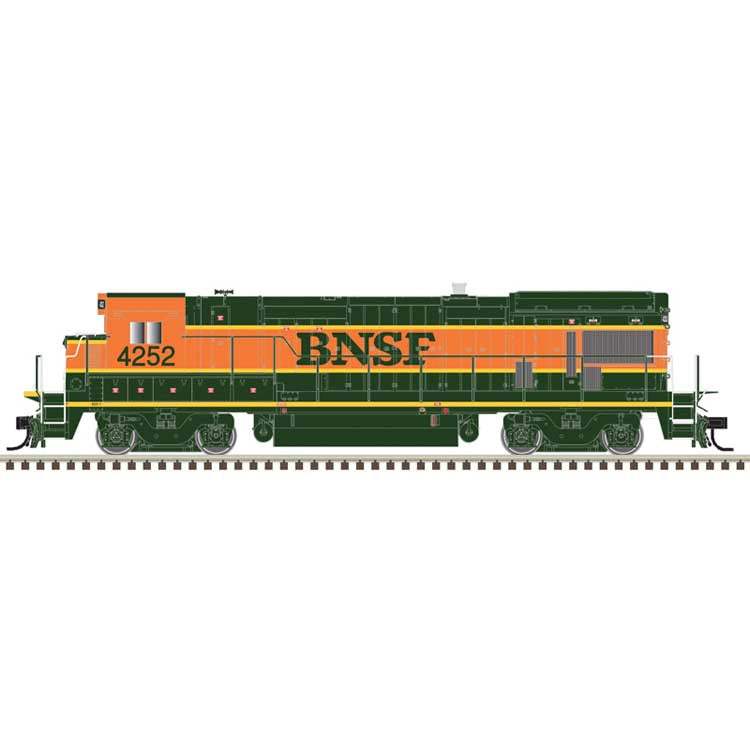 Atlas HO B23-7 Low Nose - Sound and DCC - Master(R) Gold -- BNSF Railway #4252 (H1; orange, green, yellow)
