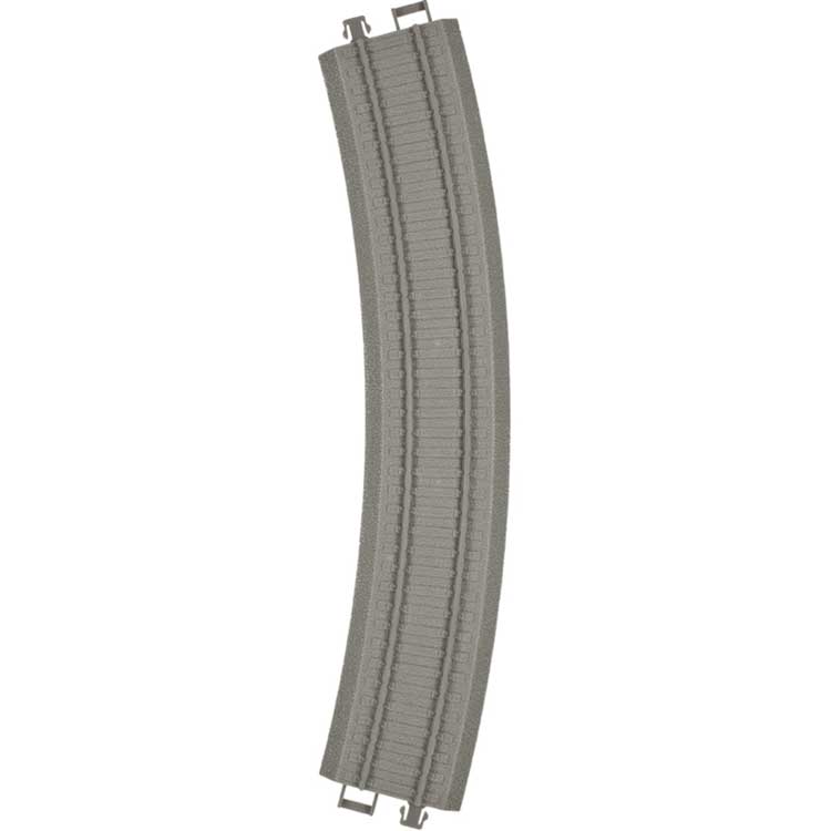 Atlas Trainkids - 18" Raduis Curve Track - Trainkids -- Gray pkg(6) (Enough Sections for a Semicircle) - ATL15000006