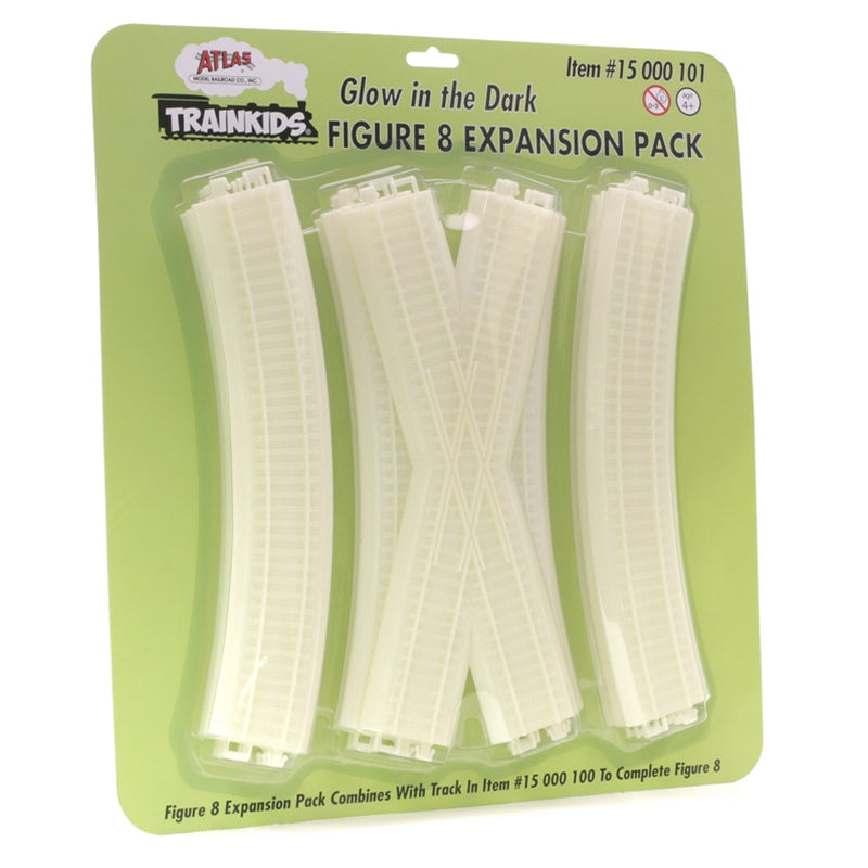 Atlas Trainkids - Figure-8 Track Expansion Set - Trainkids -- Add to Trainkids Train Set Track Oval, Sold Separately) - ATL15000101