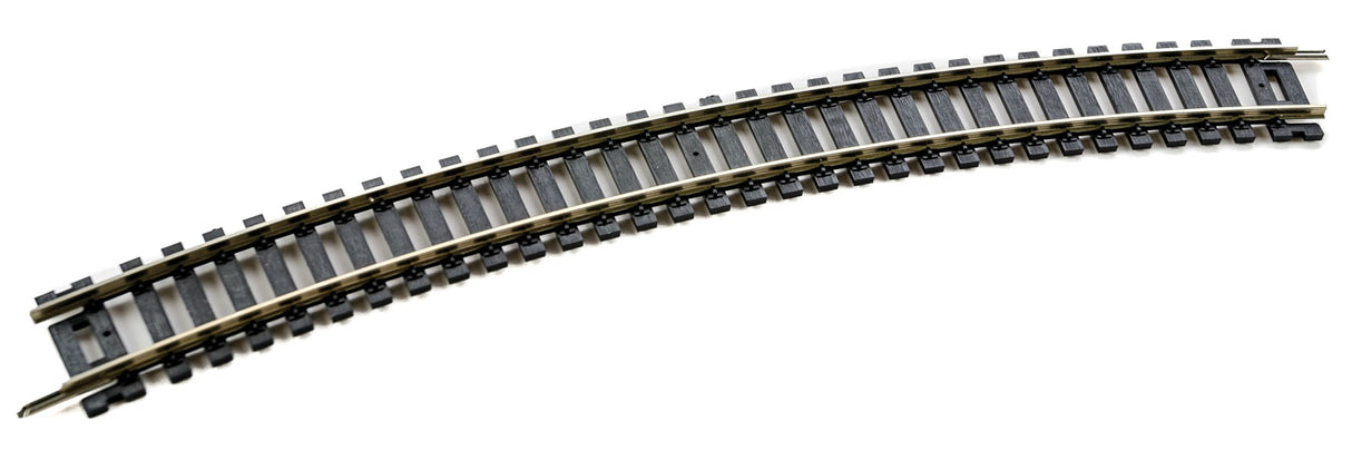 Atlas Code 100 Nickel-Silver Snap Track with Black Ties -- 18" Radius Curve Bulk - ATL152
