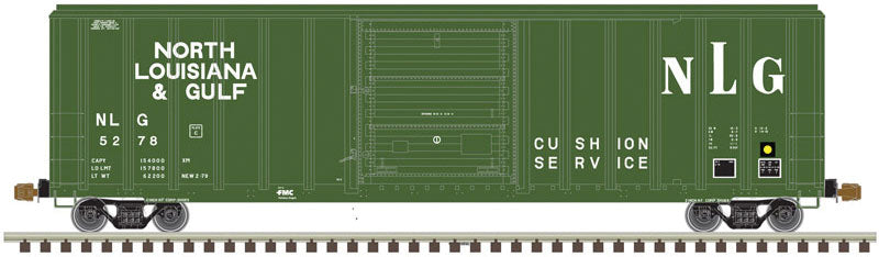 FMC 5347 Single-Door Boxcar - Ready to Run -- North Louisiana & Gulf 5200 (green, white)