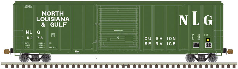 FMC 5347 Single-Door Boxcar - Ready to Run -- North Louisiana & Gulf 5278 (green, white)