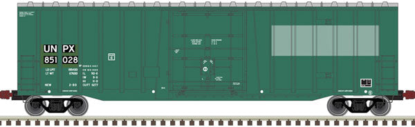 Atlas HO NSC 5277 50' Plug-Door Boxcar - Ready to Run -- UNPX 851028 (green, white) - ATL20006070