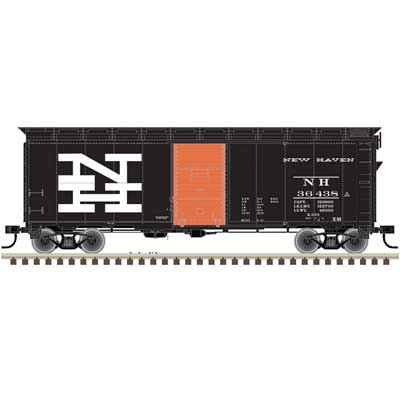 Atlas 1937 AAR 40' Boxcar - Kit -- New Haven 36410 (black, orange, white) - ATL20006246