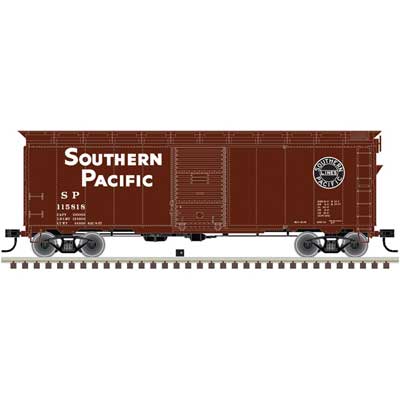 Atlas 1937 AAR 40' Boxcar - Kit -- Southern Pacific 114755 (Boxcar Red, white, black) - ATL20006252