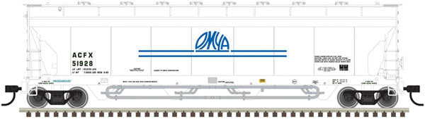 Atlas Pressureaide Centerflow Hopper - Ready to Run - Master(R) -- OMYA 51928 (white, blue) - ATL20006280