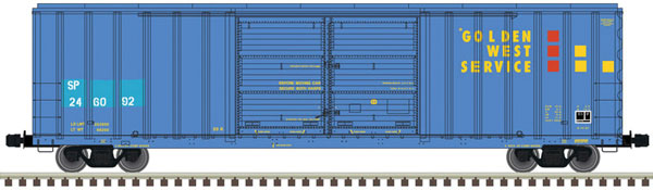Atlas HO FMC 5503 52' Double-Door Boxcar - Ready to Run - Master(R) -- Southern Pacific 246152 (Ex-GVSR, blue, yellow, red) - ATL20006301
