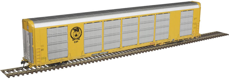 Atlas HO Gunderson Multi-Max Enclosed Auto Rack - Ready to Run -- Canadian Pacific 697886, Rack 9175 (yellow, black Beaver Logo) - ATL20006428